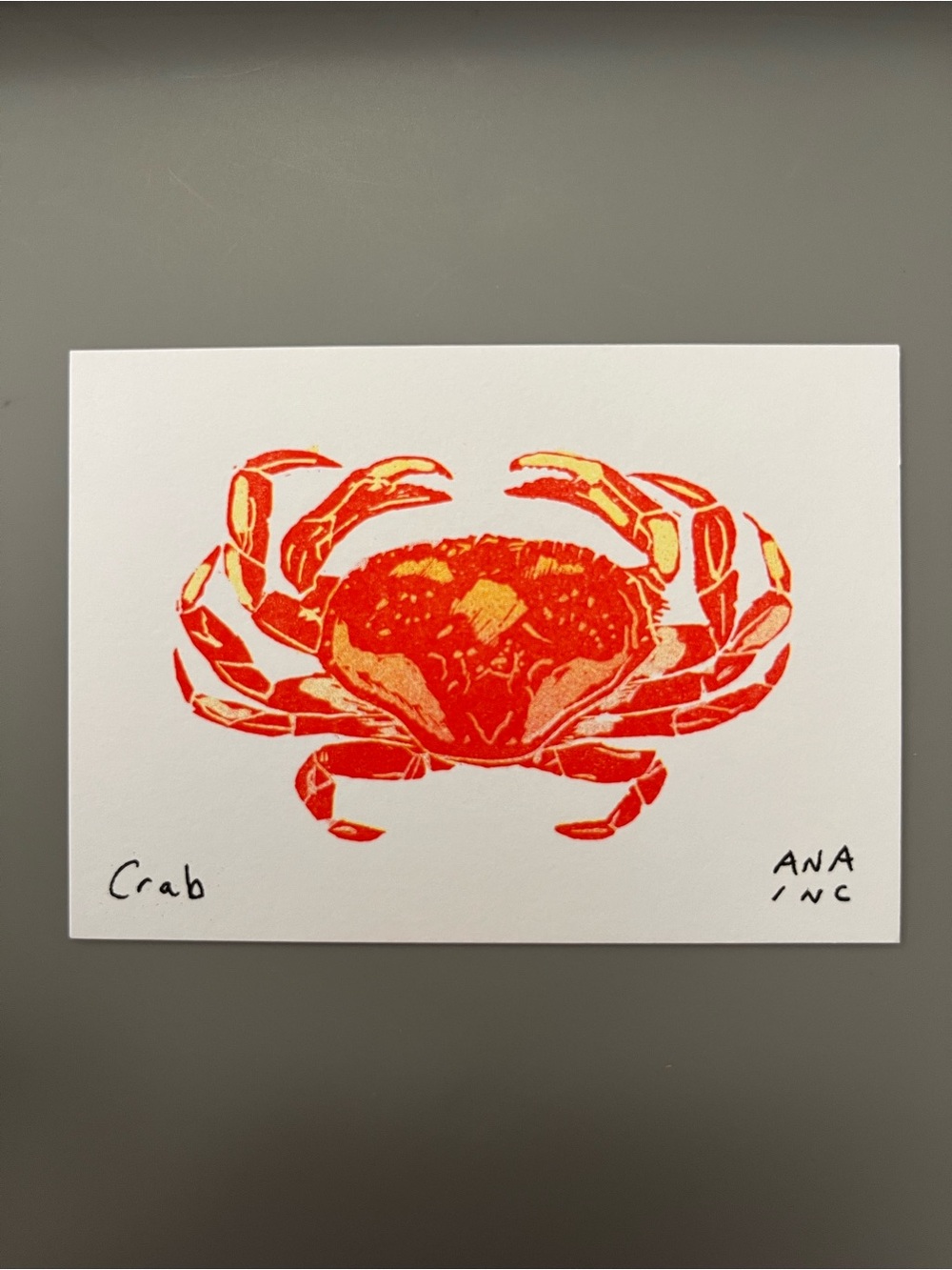 Ana Inciardi Mini Print - Crab